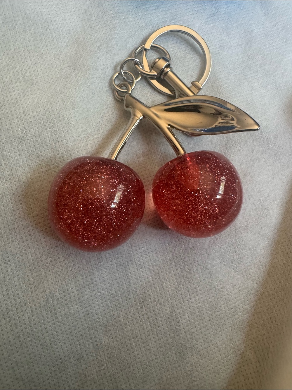 Cherry Bag Charm Keychains - Assorted - ‼️PICK ONE‼️ (silver tone hardware) - Picture 4 of 10
